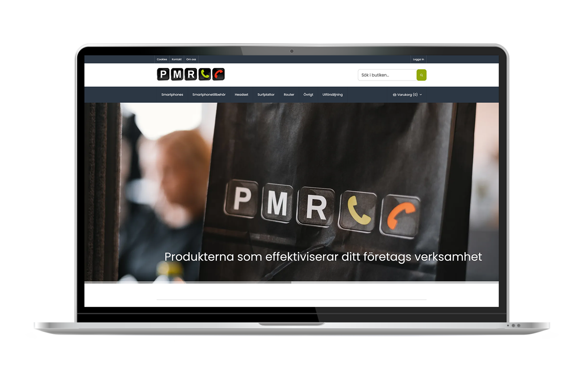 PMR webshop utvecklad av Sentro